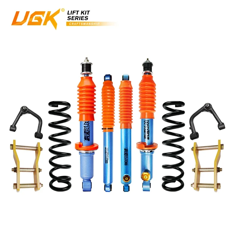 UGK Adjustable Off-road 4X4 Shock Absorber Suspension 2 3 4 6inches Coilover  Lift Kit for Ford Ranger T6 T7 T8 T9