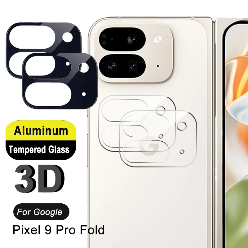 2pcs Camera Lens Film For Google Pixel 9 Pro Fold 9Pro Fold Tempered Glass Camera Protector 3D Protection HD Display 9ProFold