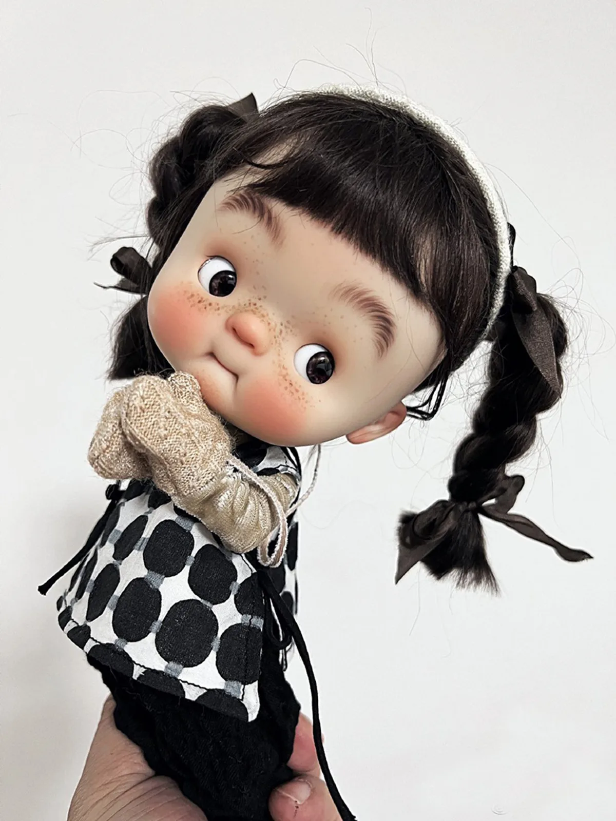 Q new1/6 sd bjd boneca do bebê bjd reformulação personalizar bonecas de resina luxo puro nu boneca cabeça móvel com corpo pequeno em estoque navio