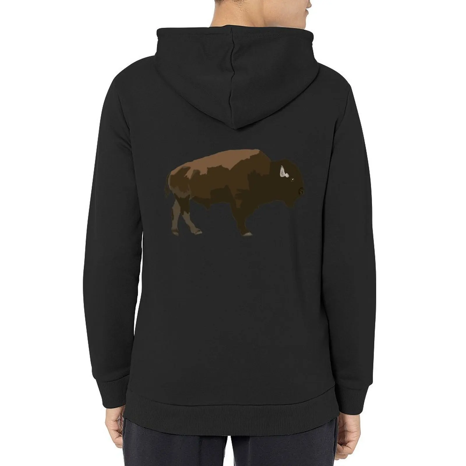 

Bison Hoodie mens clothing clothes for men men's winter sweater men clothing big size hoodie