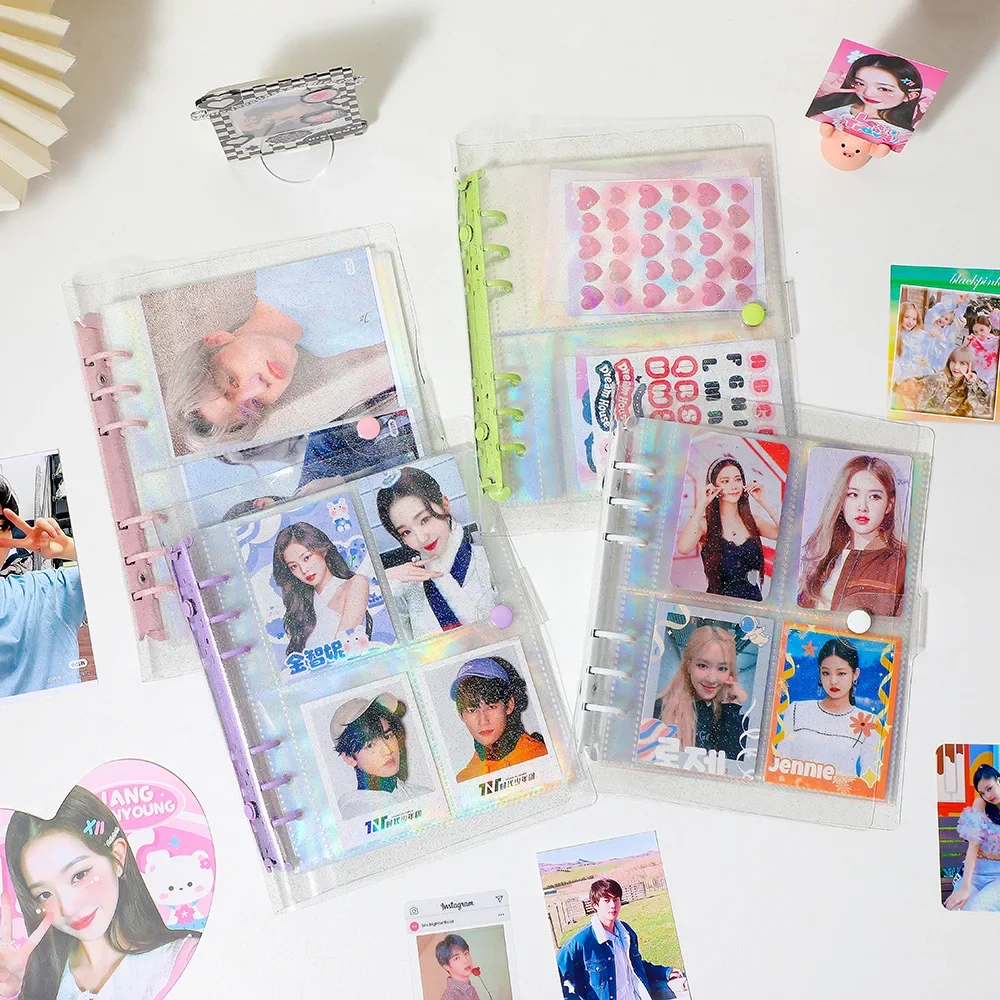 A6 Kpop Binder photobcards fai da te Photocard Collect Book Idol Picture Album Scrapbook Album fotografico Journal Notebook Card Binder