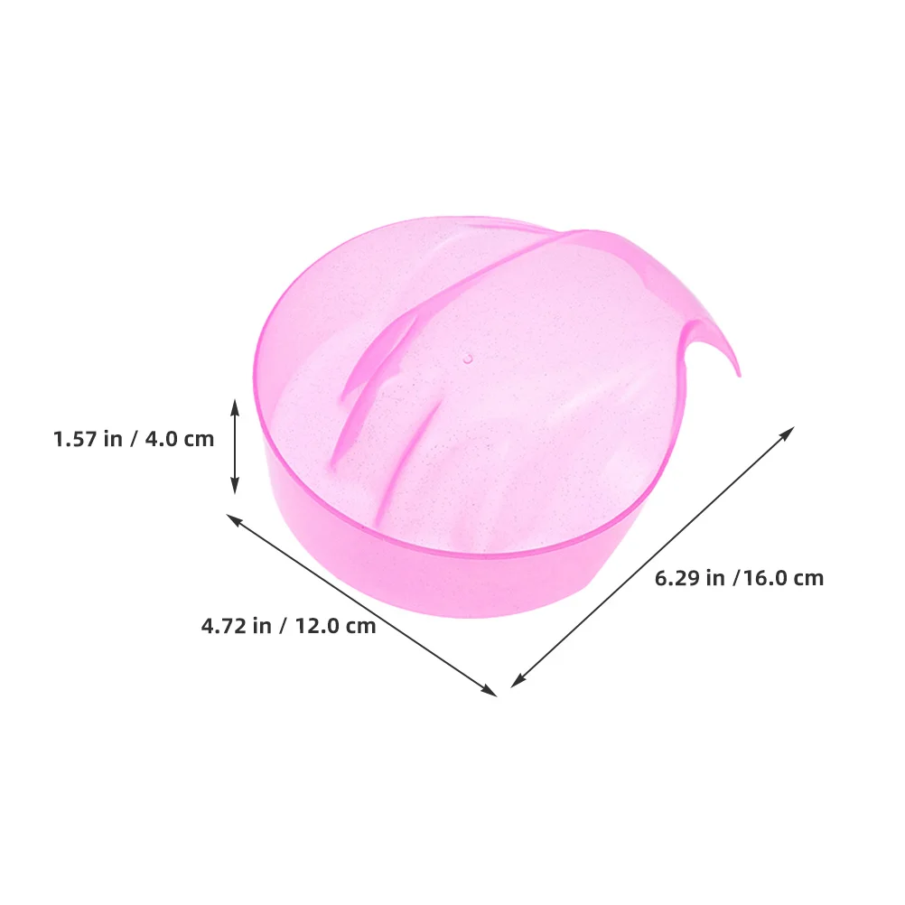 4Pcs Nail Soaker Bowl Set Gel Polish Remover Comfortable Experience Easy to Clean Multifunctional for Salon Home