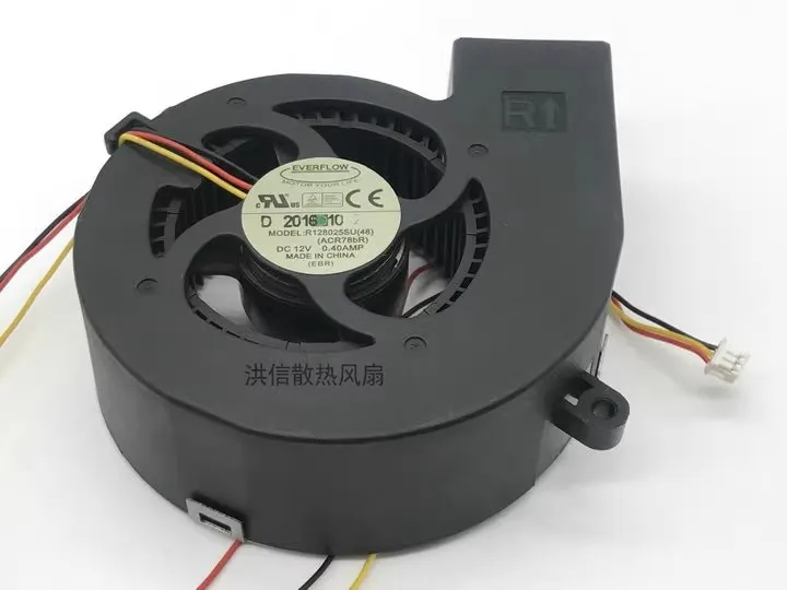 Free shipping Original EVERFLOW R128025SU DC12V 0.40AMP Left L Right R projector fan