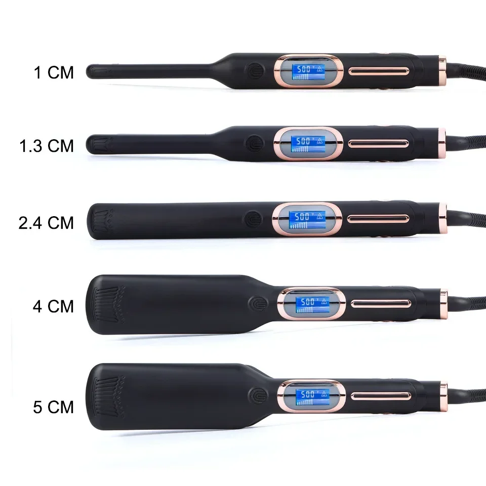 High quality   Hair Straightener Splint Dual-purpose Curling Iron 500 ° F High Temperature Straight Plate Clip Ion Iron Straight