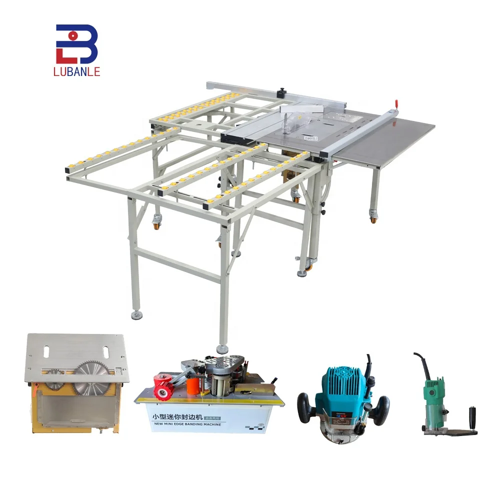 Multi Functional Vertical Electric Mini Sliding Table Saw High-Accuracy Wood Folding Panel Saw for Woodworking