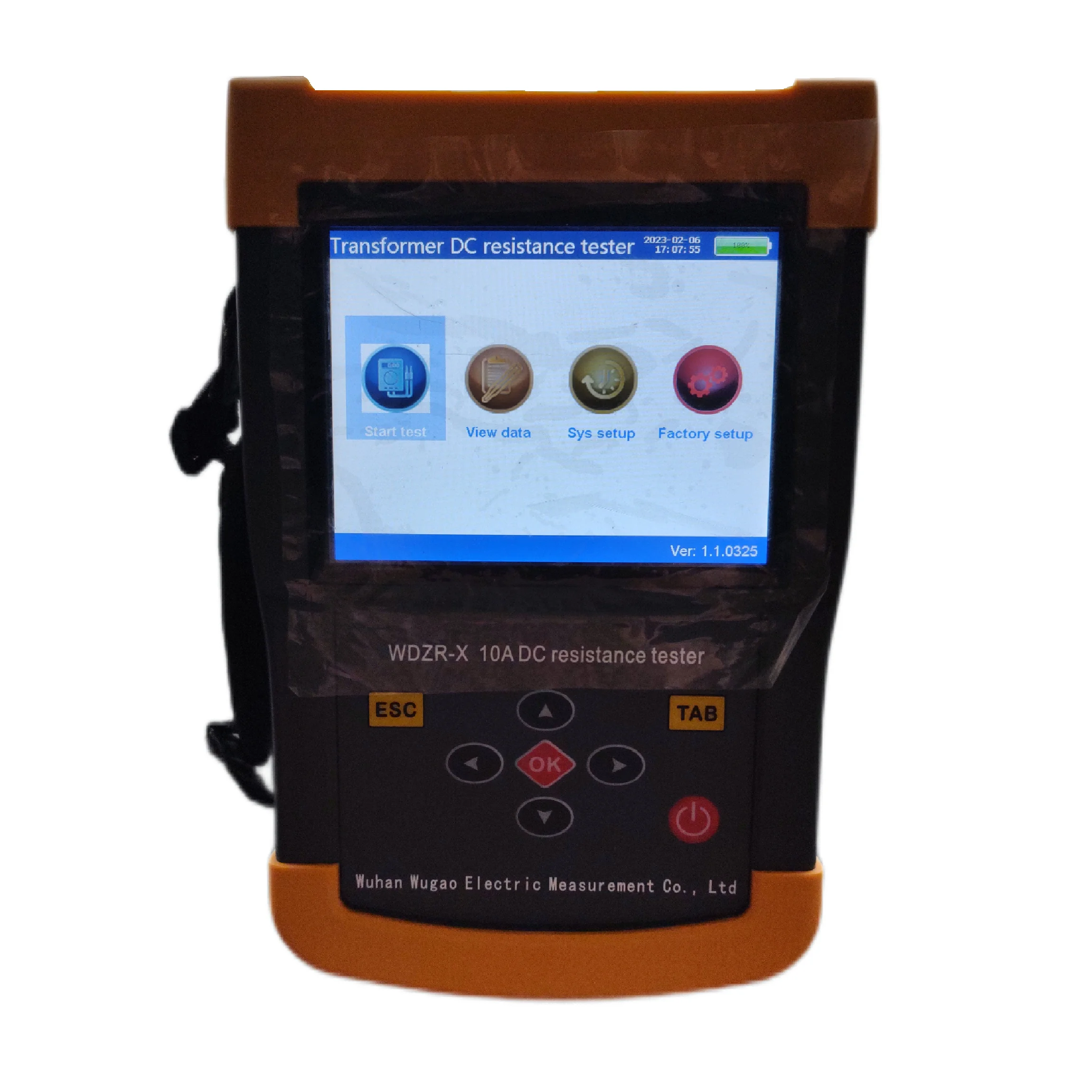 WDZR-X Handheld winding resistance test equipment 10 amps transformer dc resistance meter