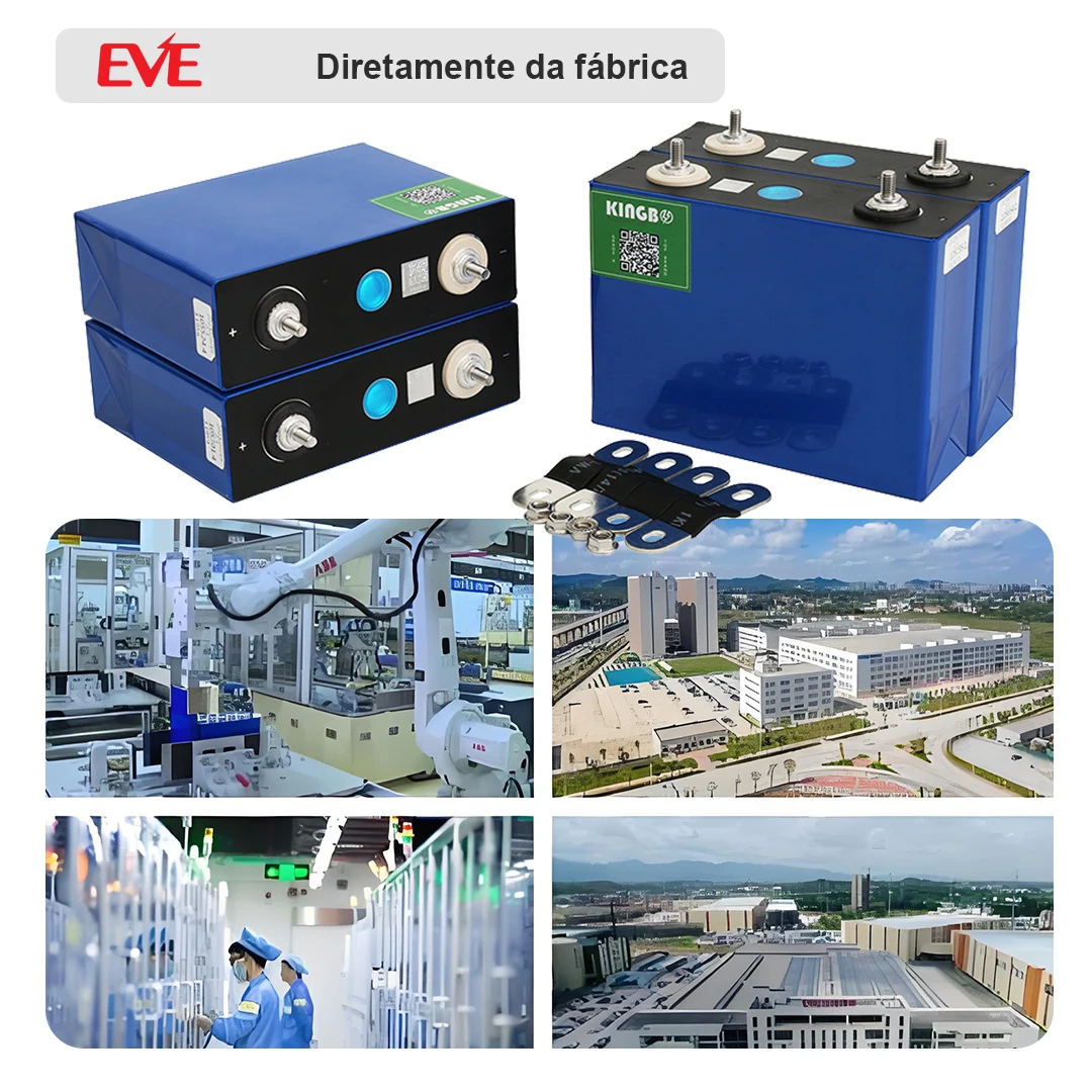 Kingbo Power 4 قطعة EVE100Ah lifepo4 بطارية 3.2 فولت الصف أ لتقوم بها بنفسك 12 فولت 24 فولت 48 فولت قابلة للشحن خارج الشبكة بطارية تخزين النظام الشمسي