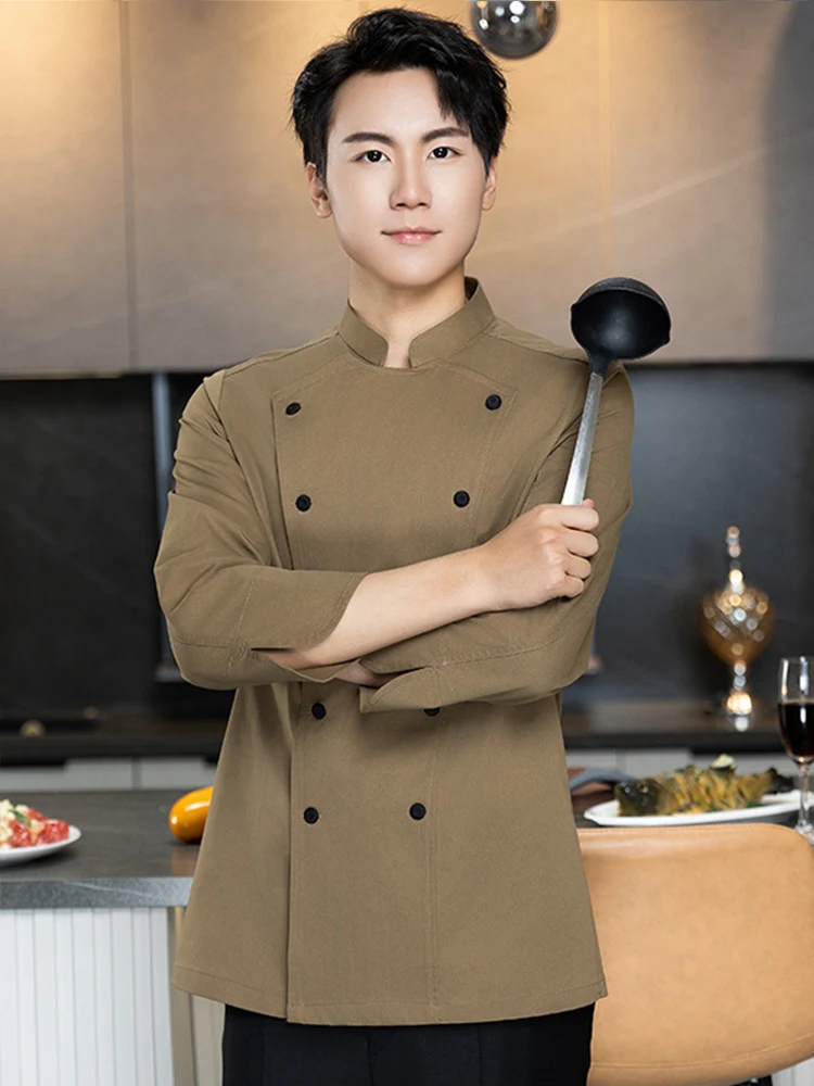 Professional Cook Uniform Restaurant Chef Clothes Hotel Kitchen Jacket Bakery Cafe Waiter Work Clothes Catering Workwear