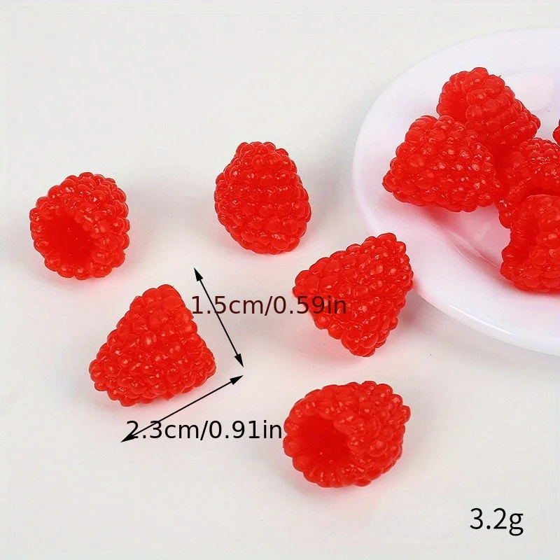 1pc Simulation of Wild Strawberries, Raspberries Imitation of Real and Fake Fruit Doll Toy Shooting Props Fun Home Decoration