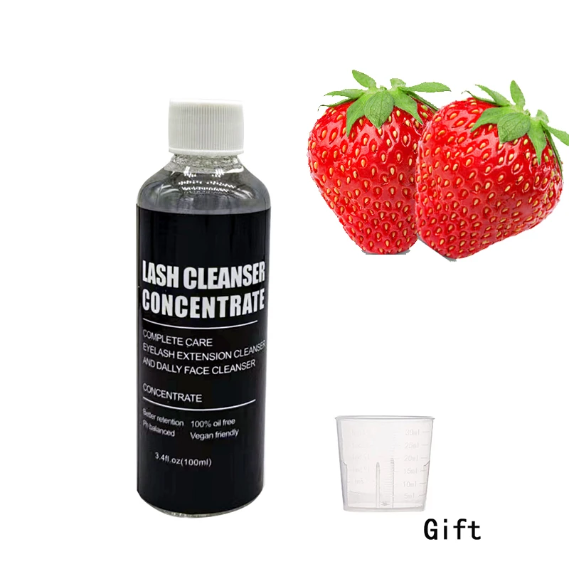 Wimperverlenging Shampoo Concentraat Kit 100ml Wimperbad Schuimreiniger Mousse Geschikt voor dagelijks gebruik gezichtsreiniger concentraten