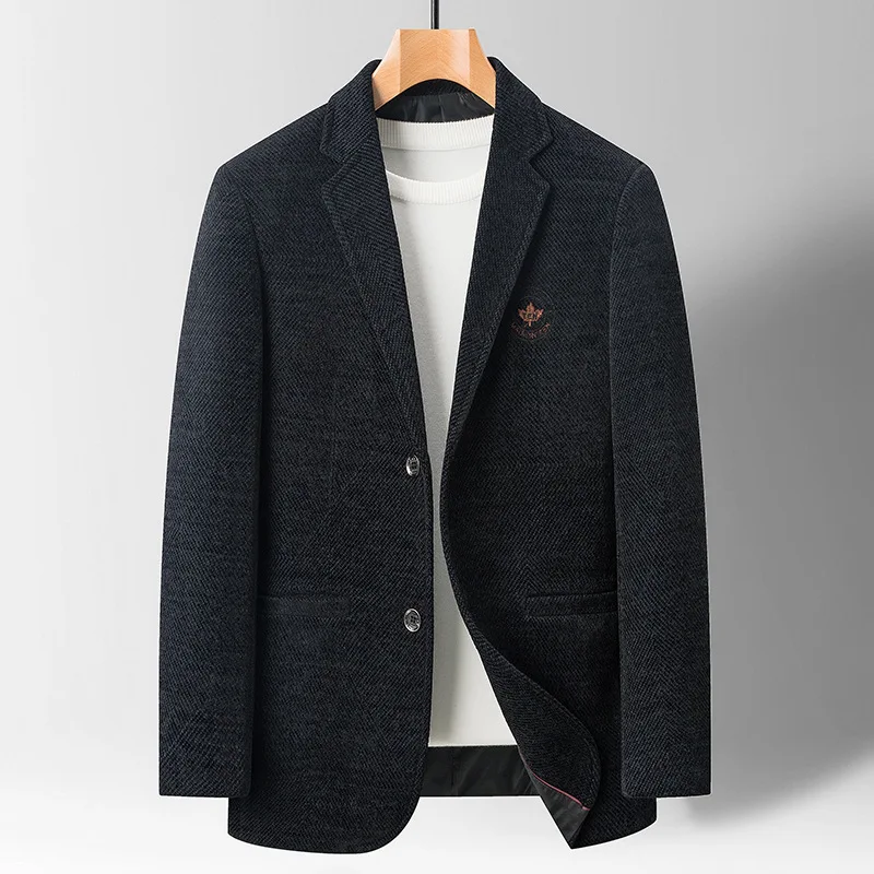 Manteau en chenille imbibé pour homme, haut décontracté pour papa, homme d'âge moyen et homme, automne et hiver, 3 A å, 2023