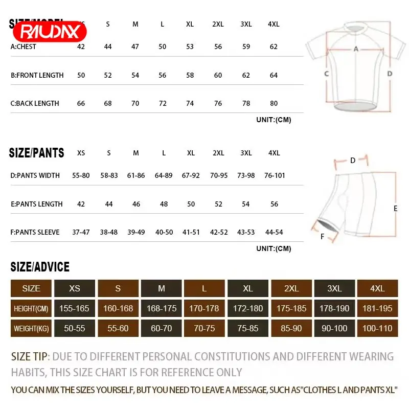 Unisex Summer Cycling Jersey Set Quick Dry Breathable Mtb Team Name Logo Custom Cycling Clothing Short Sleeves Bicycle Uniform