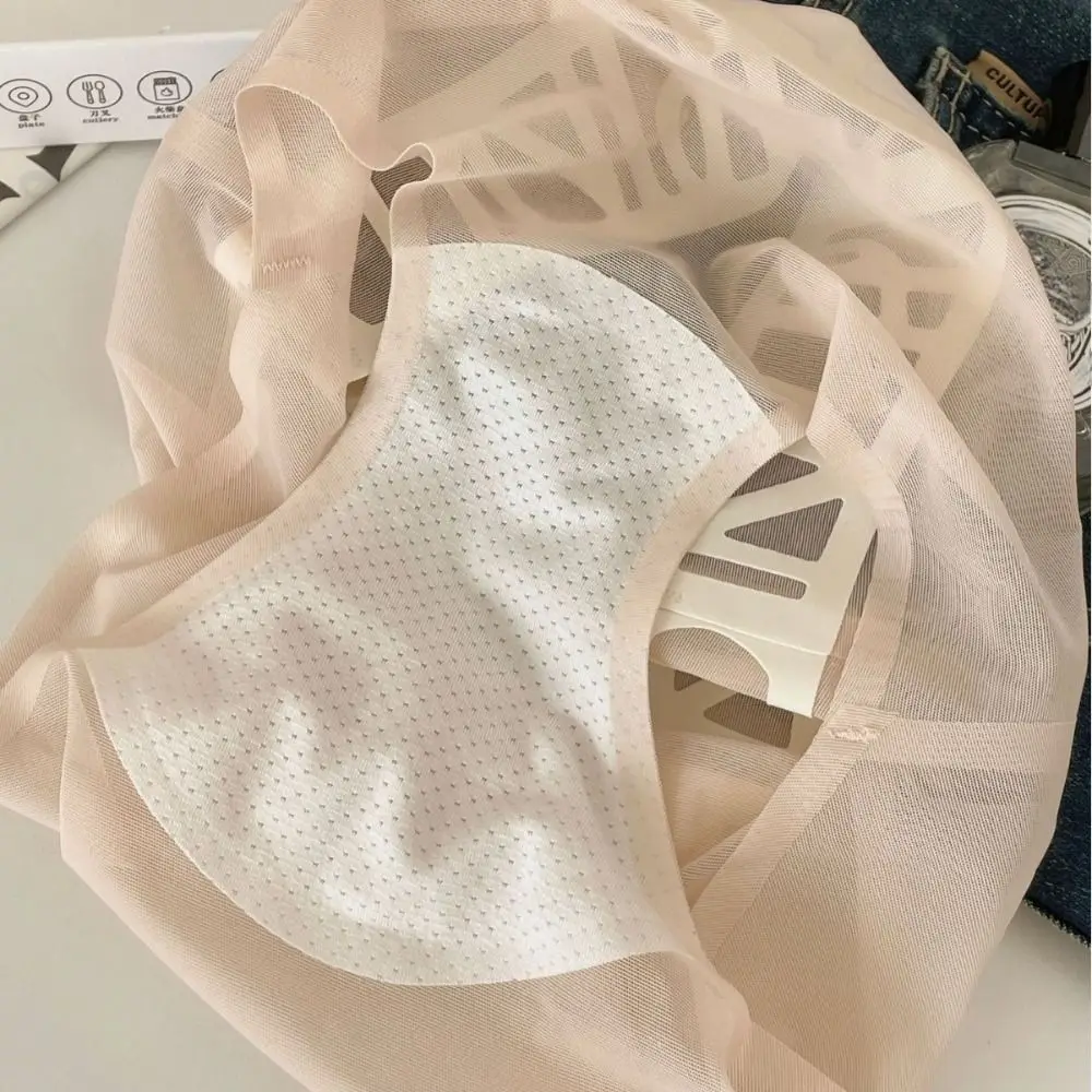 

Comfortable Chic Mesh Panties Patchwork Seamless Ice Silk Briefs Quick Dry Underpants Underwear for Women Gifts