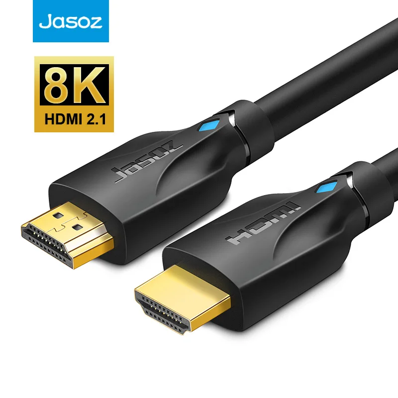 Jasoz 8K HDMI Cable 5m 10M HDMI 2.1 Wire for Xiaomi Xbox Serries X PS5 PS4 Chromebook Laptops 120Hz Splitter Digital Cable Cord