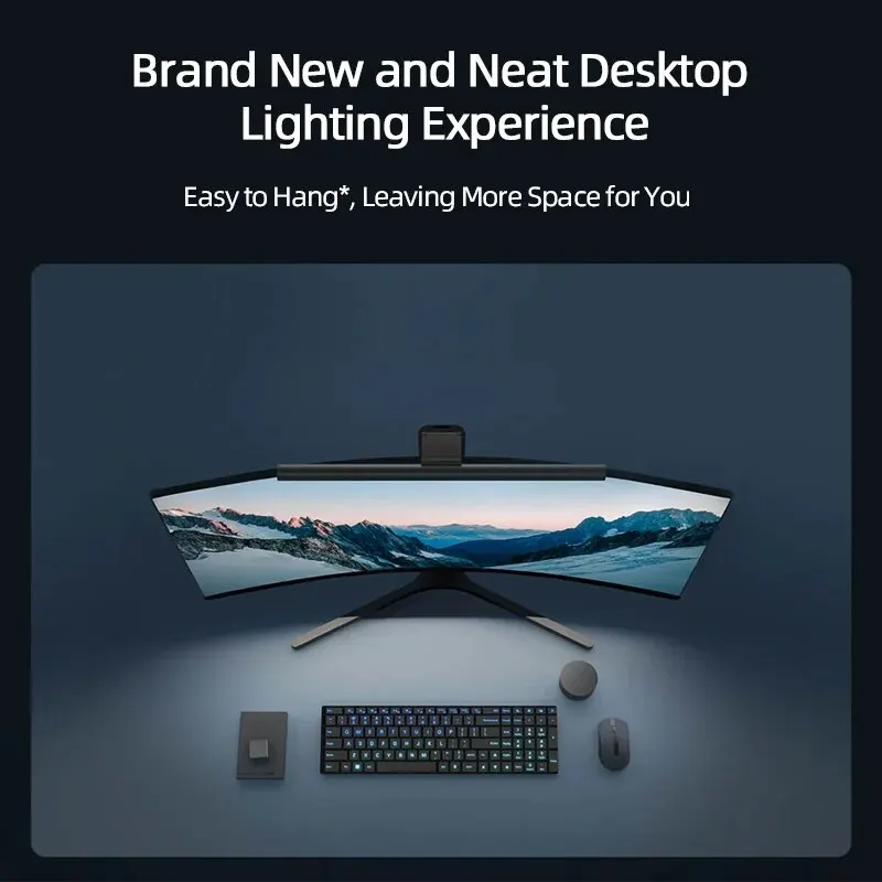 Xiaomi Mijia-Barra de luz LED plegable para Monitor de ordenador, pantalla de Luz 1S para el cuidado de los ojos del estudiante, lectura y aprendizaje