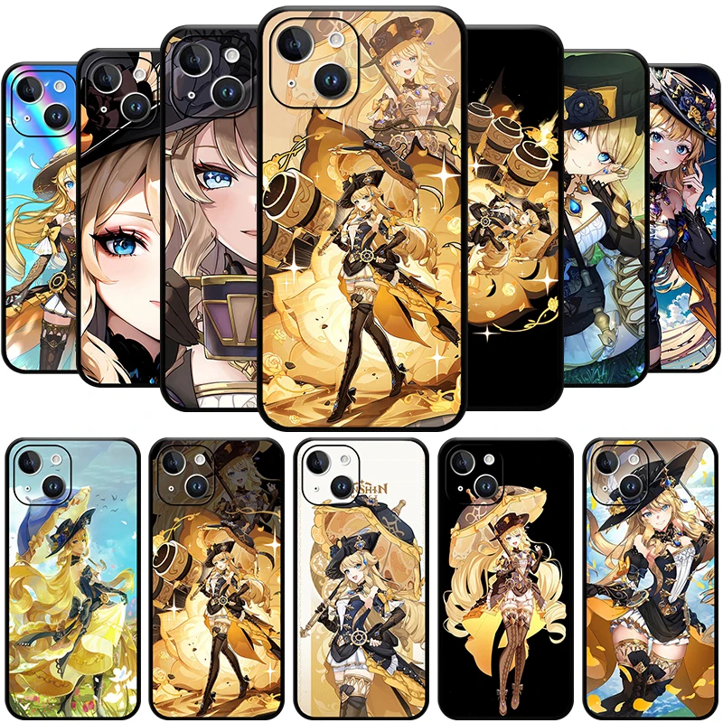 

Navia Genshin Impact Geo Cute Character Quality 5stars Phone Case for IPhone 15 14 13 12 11 Pro Max Mini XSMax SE3 2 7 8 Plus