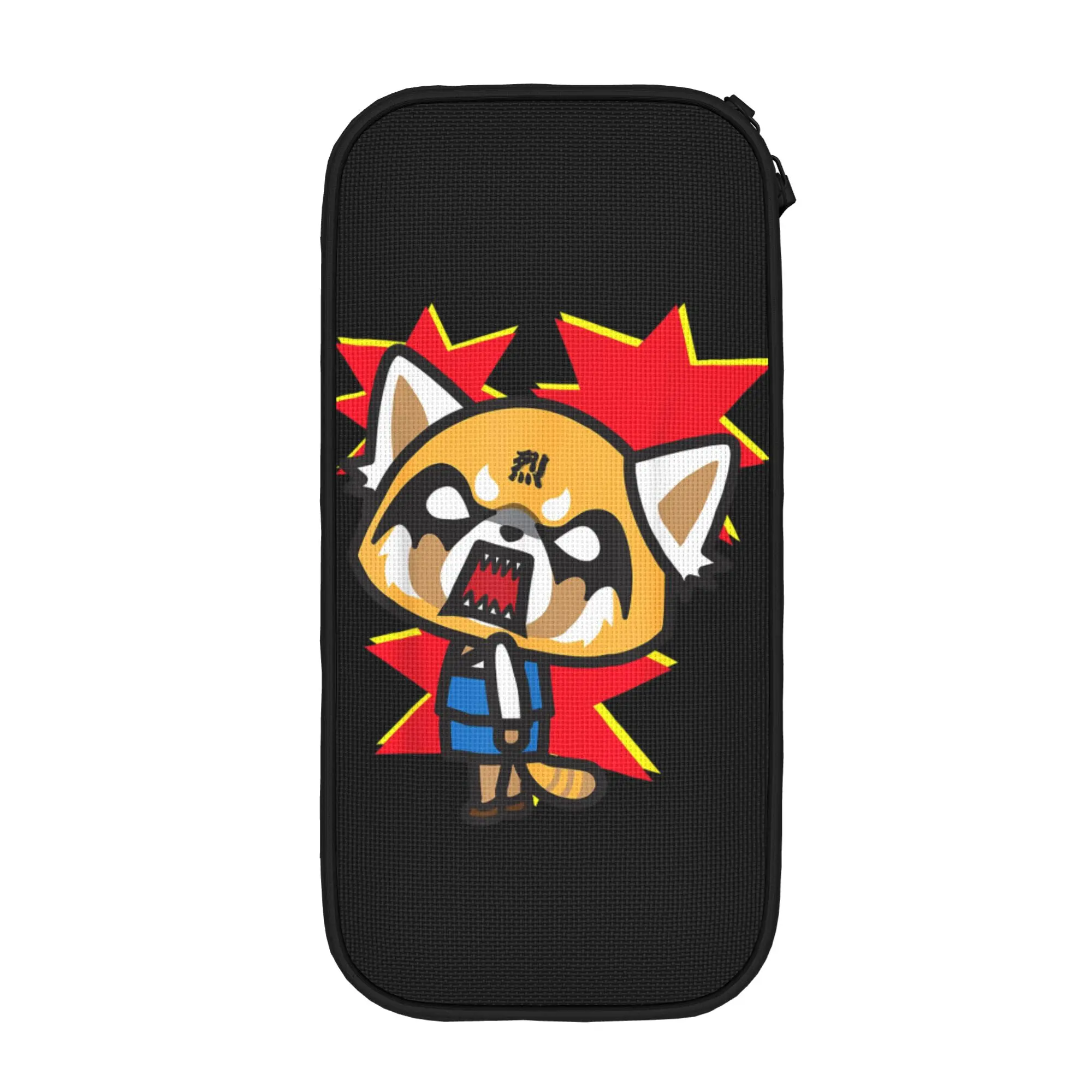 Classic Aggretsuko Rage Face Pencil Cases  Pencil Box for Student Big Capacity Bag Students School Gift Stationery
