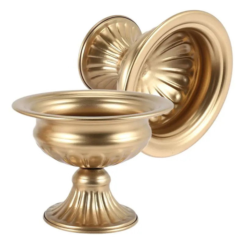 A25F-Metal Elegant Vase For Wedding Party Decor,Anniversary Ceremony(2 PCS)