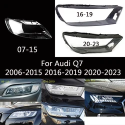 For Audi Q7 2006--2015 2016-2019 2020-2023 Front Headlight Cover Headlamp Lampshade Lampcover Head Lamp Covers Glass Lens Shell