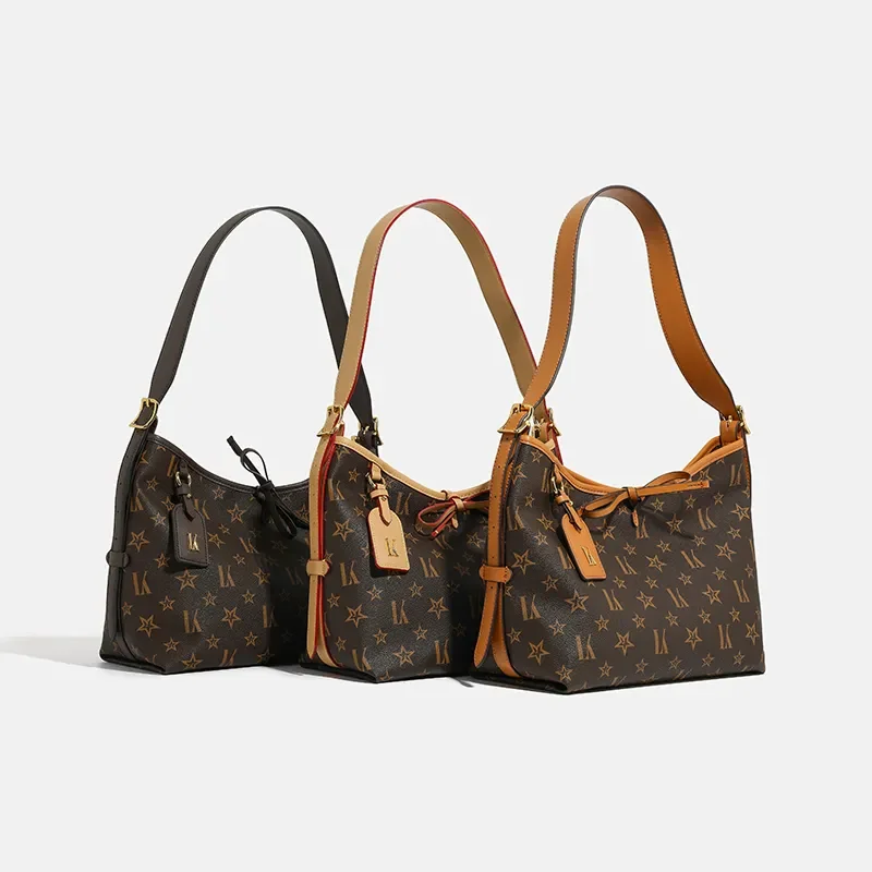 

LORDLY KNACK designer bag light luxury genuine leather casual shoulder bag high-quality vintage large capacity handbag for woman