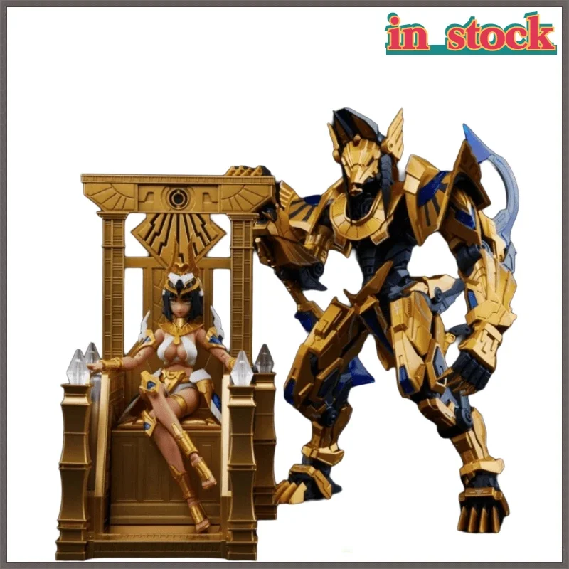 In Stock 1/10 MS GENERAL The Gluttony SIN-01 Cleopatra Anubis Luminous Throne Mecha Girl Model Kit Assembled Figure Gift Anime