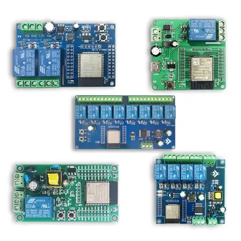 1/2/4/8 Channel  ESP32 WIFI Bluetooth BLE Relay Module AC90-250V/DC5-30V Power Supply ESP32-WROOM-32E Development Board
