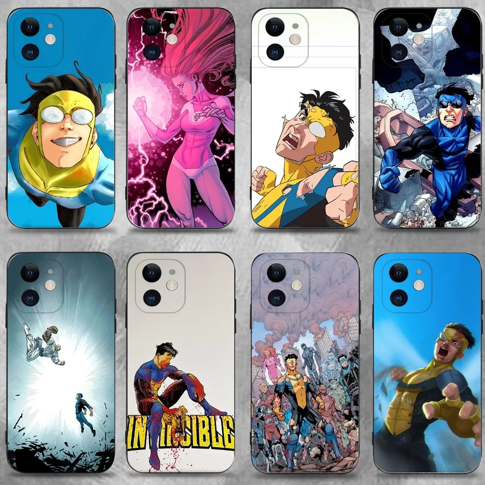 

I-Invincible Season 2 Atom Eve Phone Case For iPhone16,15,14,13,12,11 Plus,Pro Max,XS,X,XR,SE,Mini,8,7,Soft Silicone Black Cover