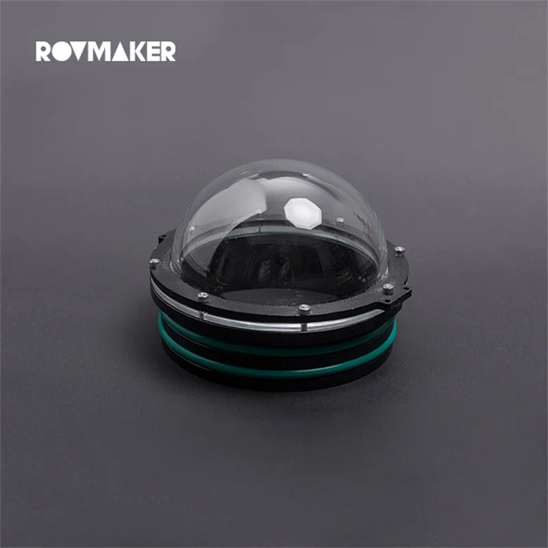 ROVMAKER Acrylic Dome Cover Underwater Photography Gimbal Spherical Capsule Outer Diameter 90/110/130/160mm for ROV Robot