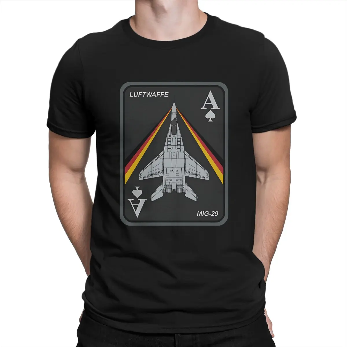 Mig-29 Fulcrum Cool T-Shirt Men Mikoyan Fighter Novelty Cotton Tees O Neck Short Sleeve T Shirts Birthday Gift Clothes