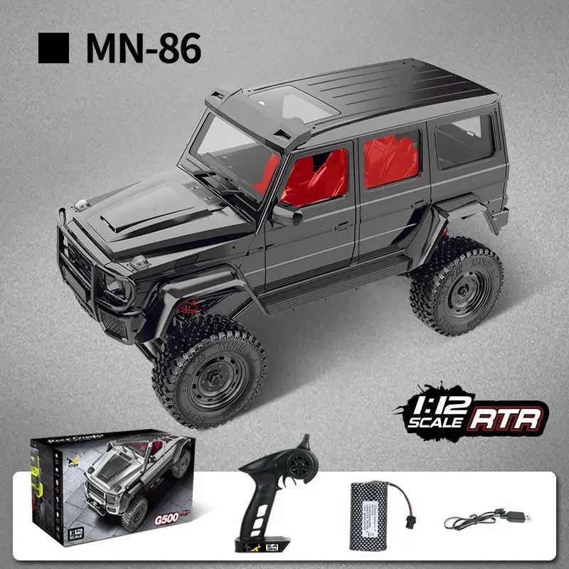 1/12 Four-Wheel Drive Climbing Model Car Mn86s Classic G500 Full-Size Remote Control Model Off-Road Vehicle Boy Toy Gift