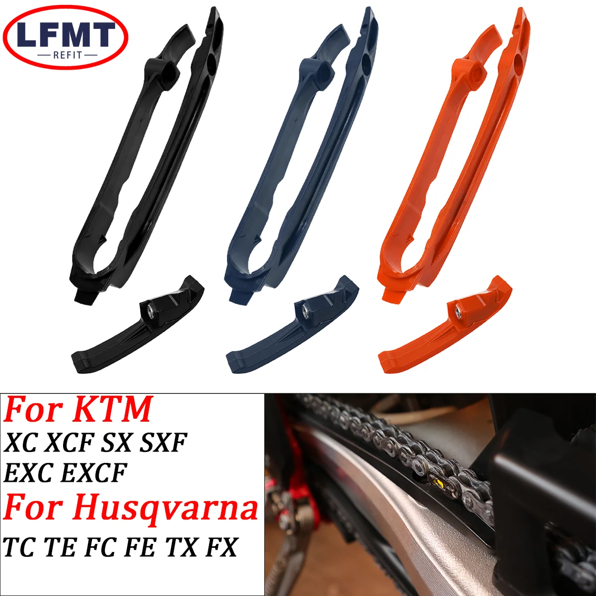 

Motorcycle Swingarm Guide Chain Slider Sliding For Husqvarna FC FE FS FX TC TE TX For KTM SX XC XCF SXF EXC EXCF 125 250 350 450
