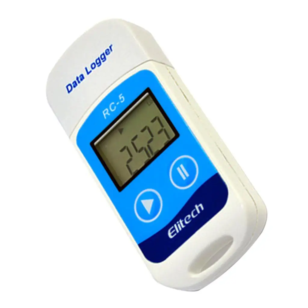 Temperature Data Logger Recorder with Adjustable Interval LCD Display USB Interface for Industrial Temperature Recording