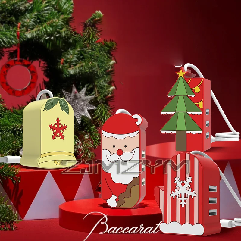 

Christmas USB HUB ,DC5V-0.5A USB 2.0 Splitter Docking Station for Extended Notebook Three-port HUB Converter