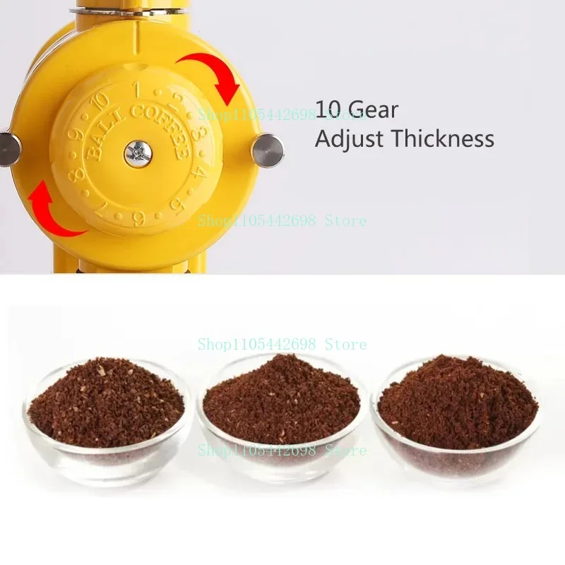 Multi-level Adjustable Bean Breaking Equipment, Special Tooth Core Design Dry Grain Milling Apparatus for Raw Bean Preparation