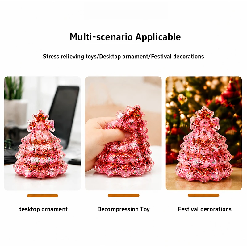 2026 New Christmas Tree Shaped Toy - Filled With Maltose, Stress Relieving, Slow Rebound & Soft Christmas Gifts