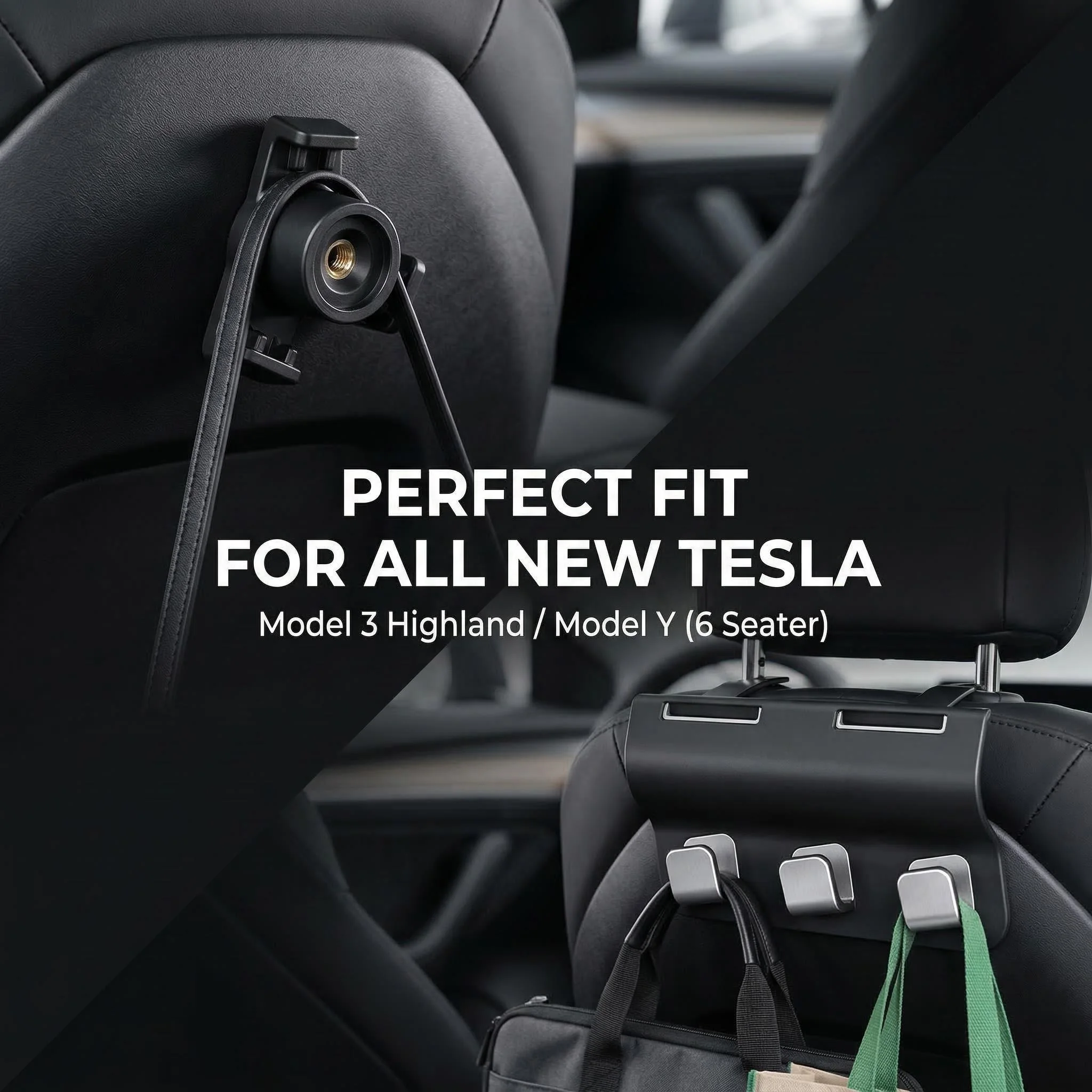 

Rear Trunk Hook for Tesla Model 3 Highland/Y 2024 2025 Accessories 6-Seater Cargo Bag Hanger Interior Storage Organizer Protect