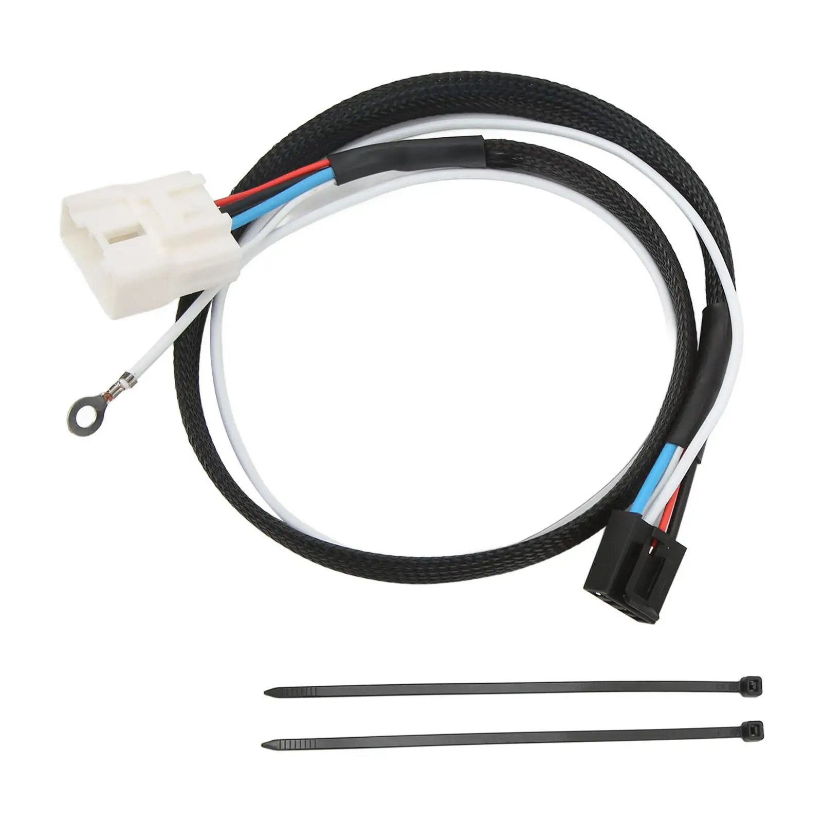 32in Trailer Brake Controller Wiring Harness with Plastic Shell - Durable Nylon Sleeve for auto & RV