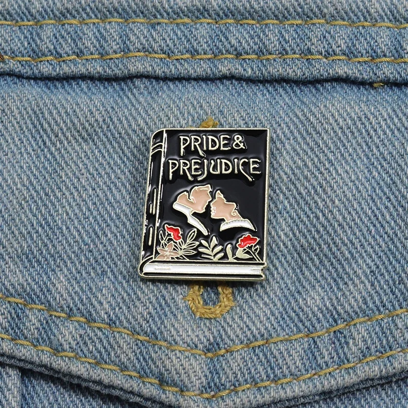 Pride & Prejudice Enamel Pins Romantic Love Story Film Plot Book Brooches Lapel Badge Creative Personlity Pin Wholesale Gift