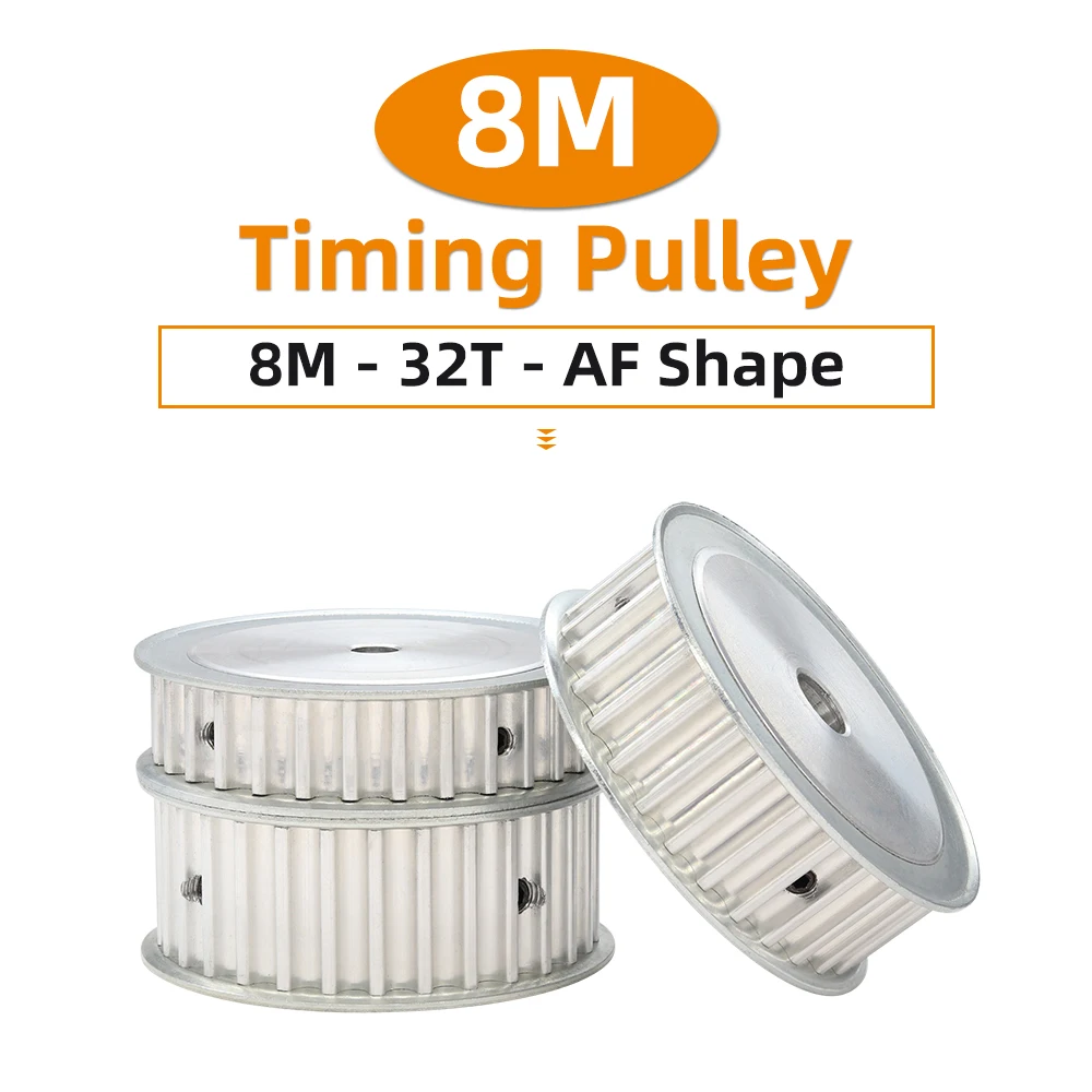 

32T Шкив ГРМ, шаг зубьев 8 м, диаметр 8 мм, 8-40 мм, легкосплавные колеса, ширина ремня 15/20/25/30/40 мм, круглый дуговой зуб, 8M32T, 32 зубца