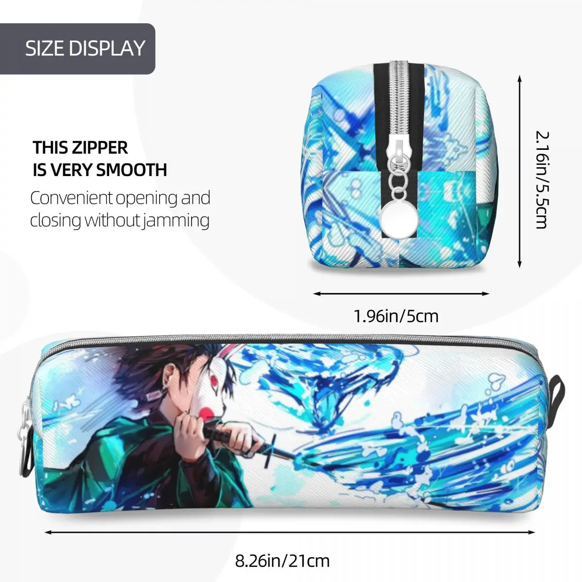 Demon Slayer Kimetsu No Yaiba Pencil Case Pencilcases Pen Box for Student Big Capacity Bags Students School Gift Stationery