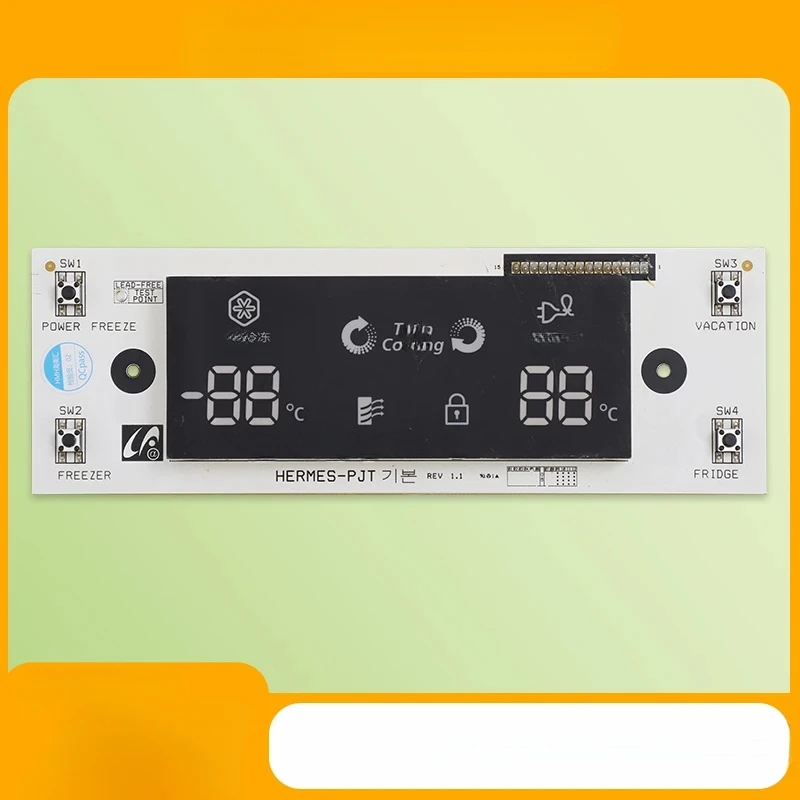 For The DA41-00456/633C/436B display board is a key touch control mainboard accessory for Samsung double-door refrigerators