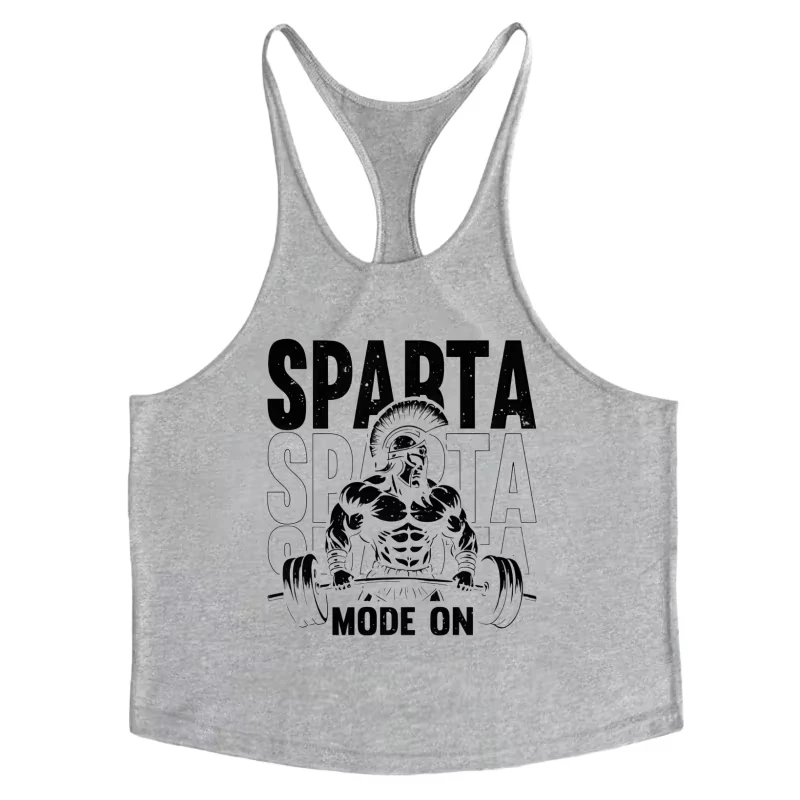 2026 Men's Sleeveless Workout Gym Vest, Muscle-Support Y-Back Cotton Athletic Shirt for Bodybuilding & Strength Training