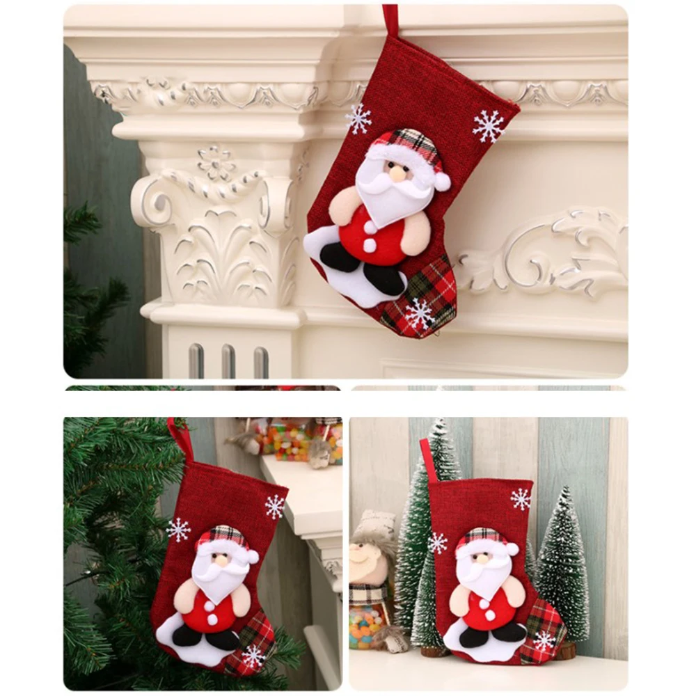 عيد الميلاد تخزين شجرة الشنق عناصر عيد الميلاد الكلاسيكية المطبوعة تخزين للأطفال هدية عيد الميلاد التعبئة والتغليف المحلية #6