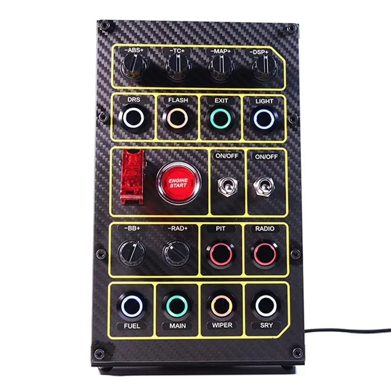 

Центральный блок управления для симуляторов гонок FANATEC THRUSTMASTER SIMUCUBE PC USB, программируемая панель кнопок, панель управления для симуляторов