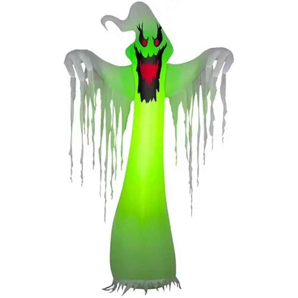 Popular giant inflatable Halloween with led light , inflatable LED ghost for Halloween decoration 10'T with blower