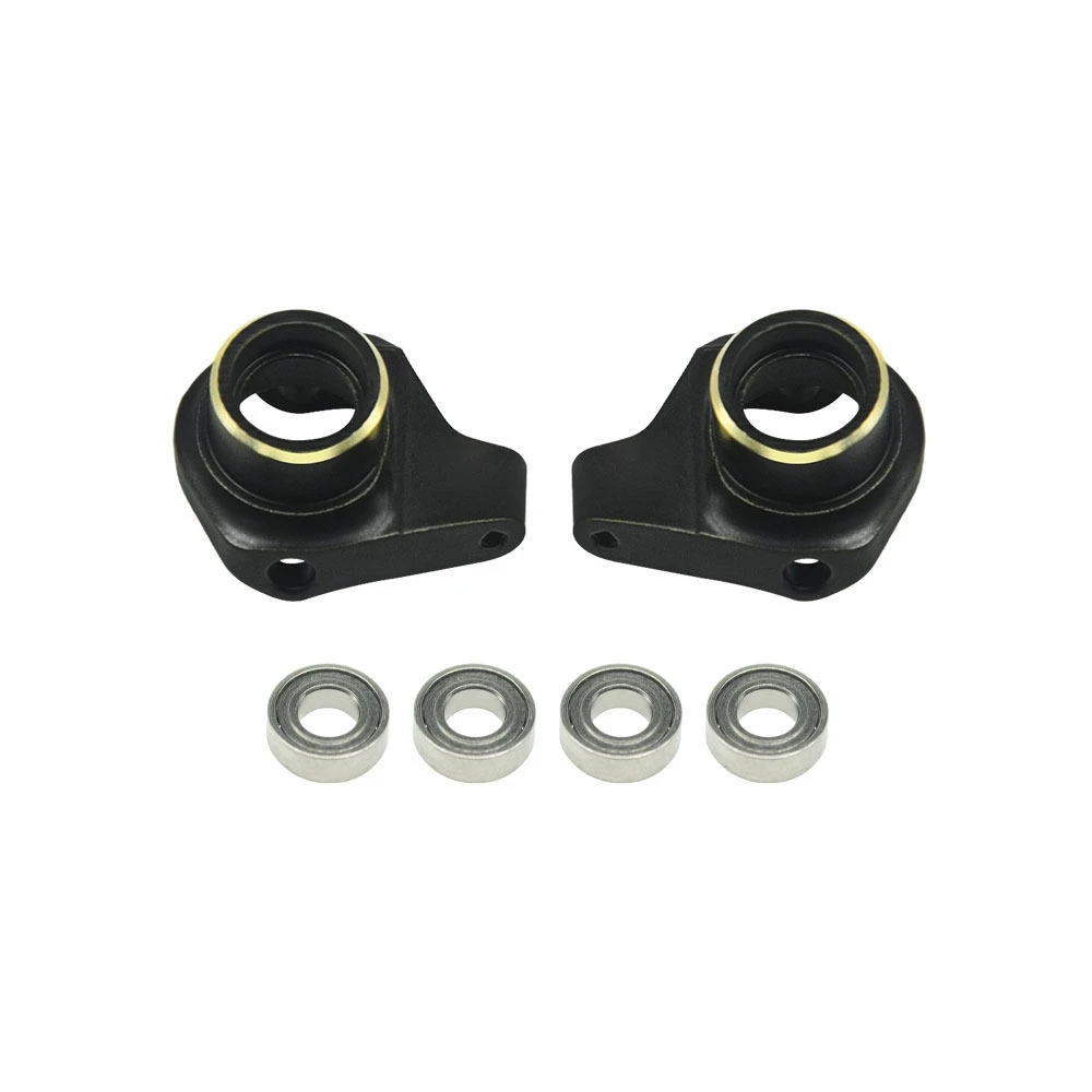 A74U Upgrade Black Coating Brass Steering Knuckles with Bearing for 1/30 Axial SCX30 Upgrade Accessories