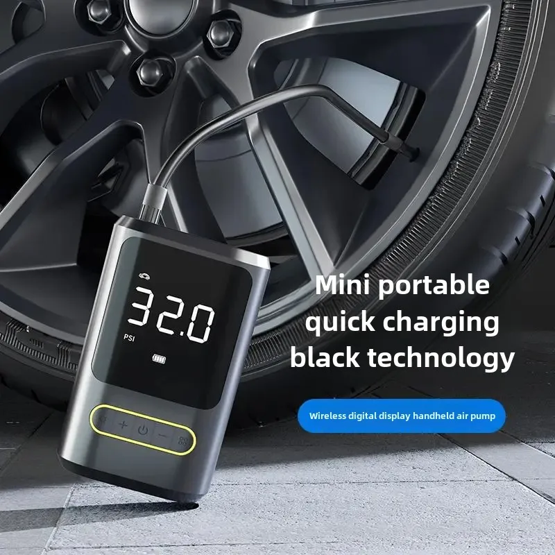 Portable Mini Wireless Digital Car Tire Inflator Small Size Motorcycle Tire Pump For Vehicle Maintenance And Repair