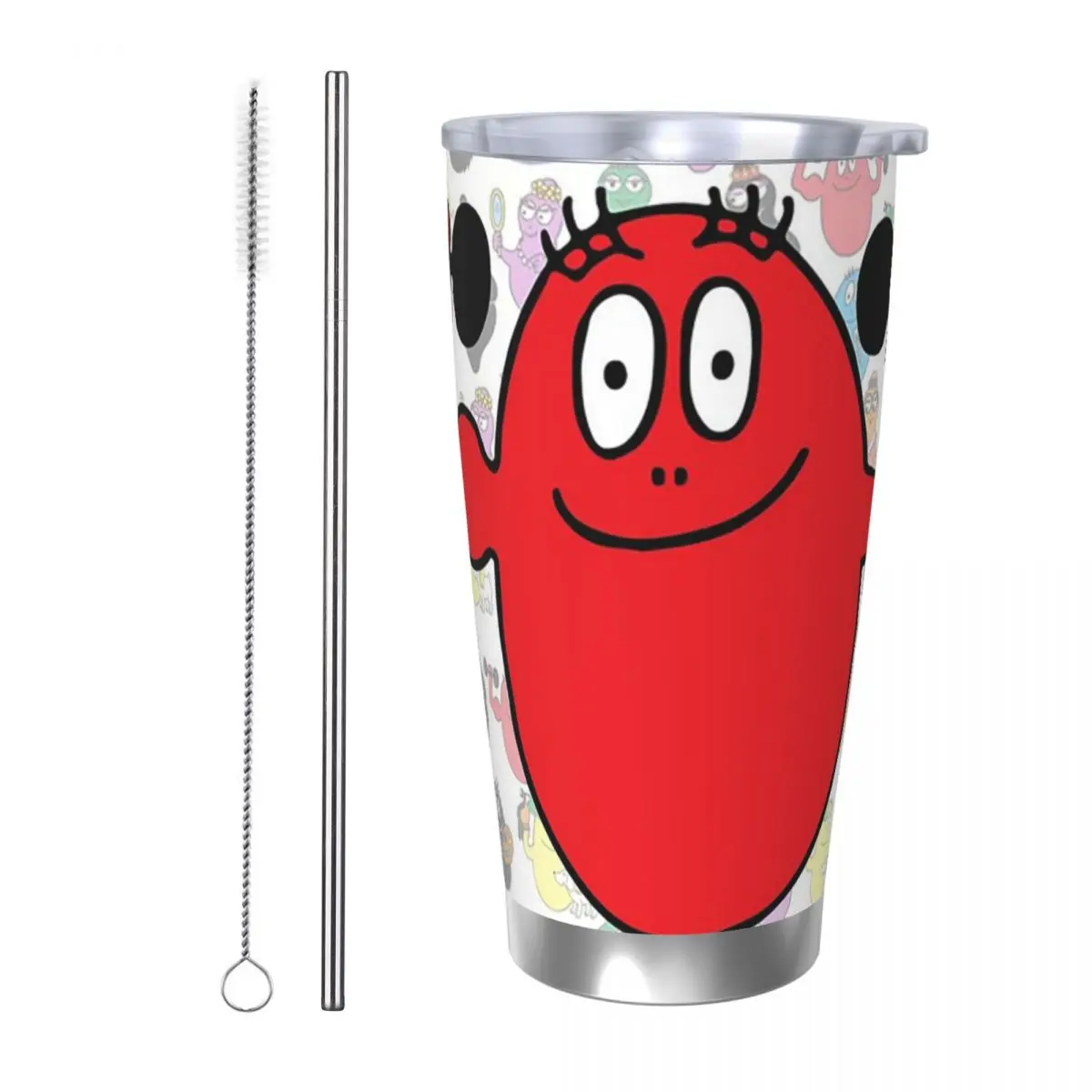 

Barba Red Boy Les Barbapapa Family Stainless Steel Tumbler Vacuum Insulated Mug Thermal Cold Bottle Straws With Lid 20oz
