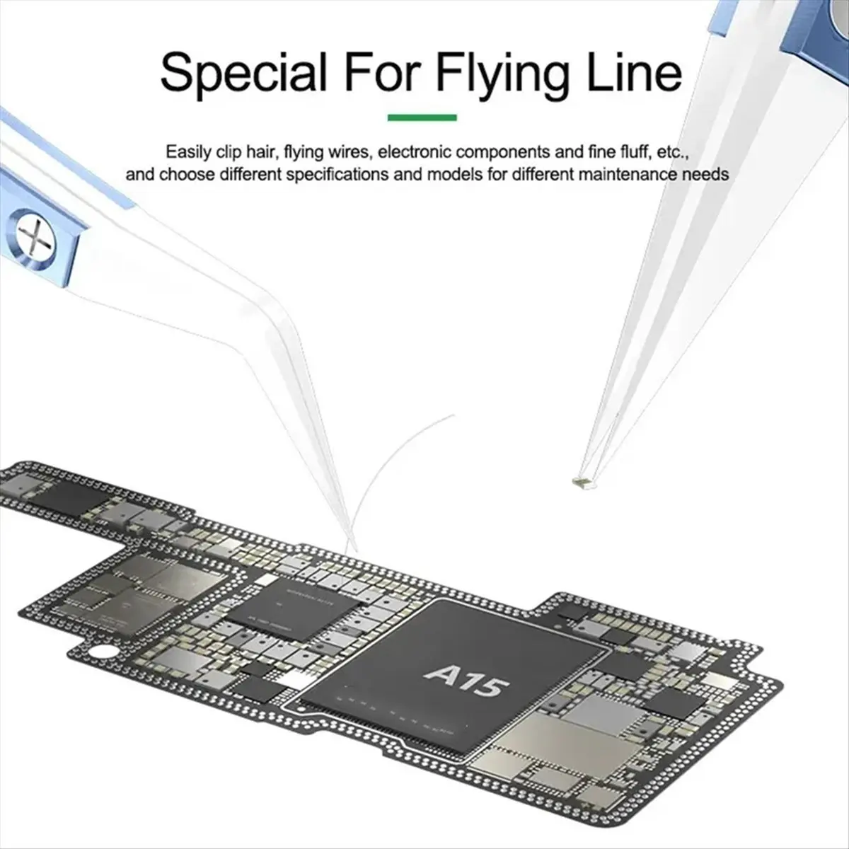 

A73P RT-15E Керамический пинцет из титанового сплава для ремонта мобильных телефонов