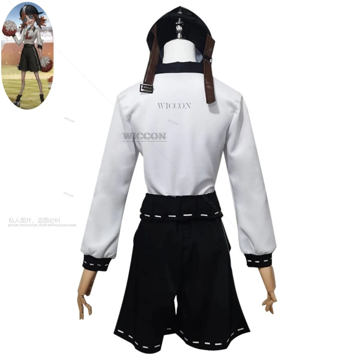 Anime Game Identity V Lily Barriere Cheerleader Cosplay Costume Survivors Wig Gymnastic Clothing Woman Kawaii Carnival Suit cos